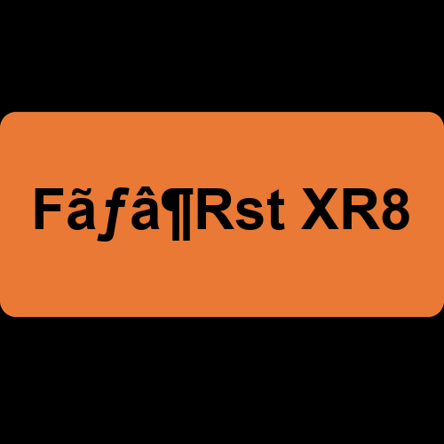 Fãƒâ¶Rst XR8